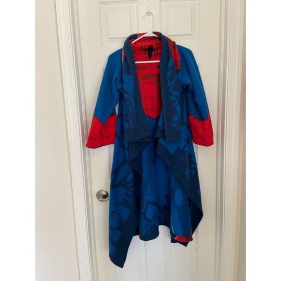 Fleece Spider Man Robe (Youth one size) - Picture 2 of 7
